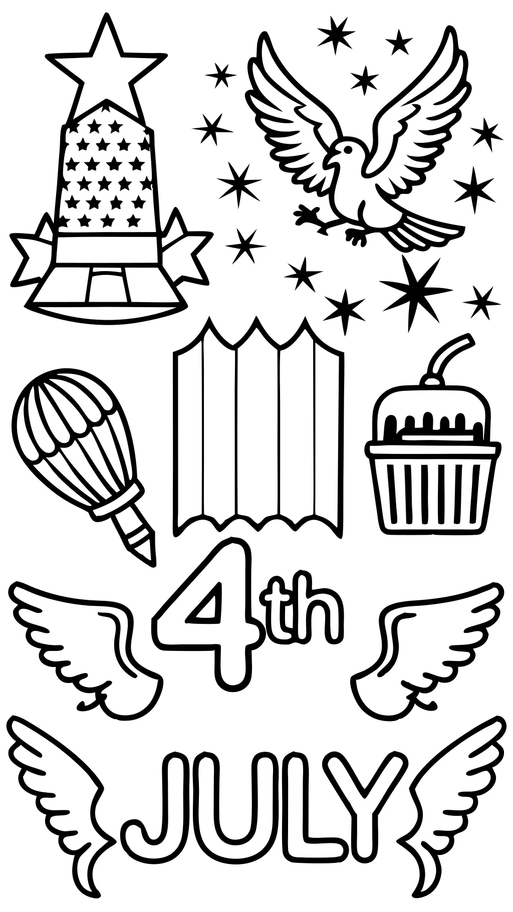 july 4th free coloring pages